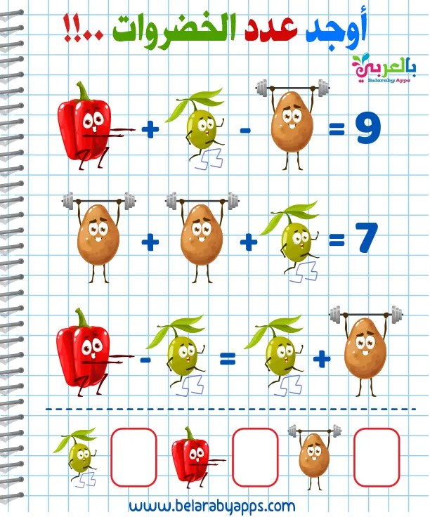 الغاز ذكاء للاطفال عن الخضروات بالصور الغاز للاطفال عن الخضروات بالصور